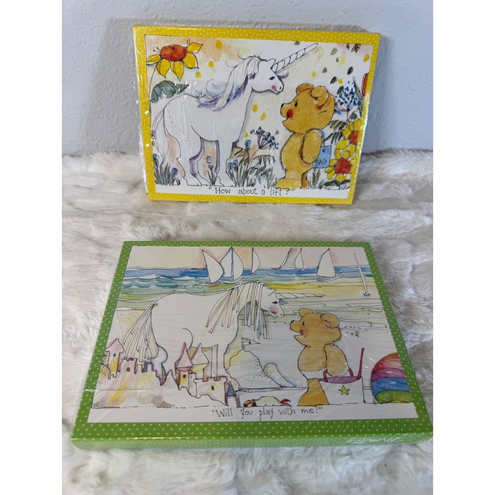 Vintage 1983 Mead Favorite Things Stationery Set Unicorn Teddy Bear 80s Sealed